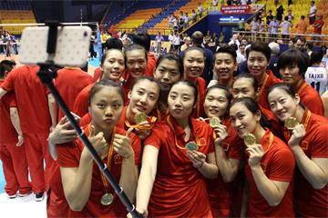 女排亚洲杯中国3-0横扫 第四次夺冠