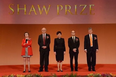 5位学者获颁2017年度邵逸夫奖 每项奖金120万美元