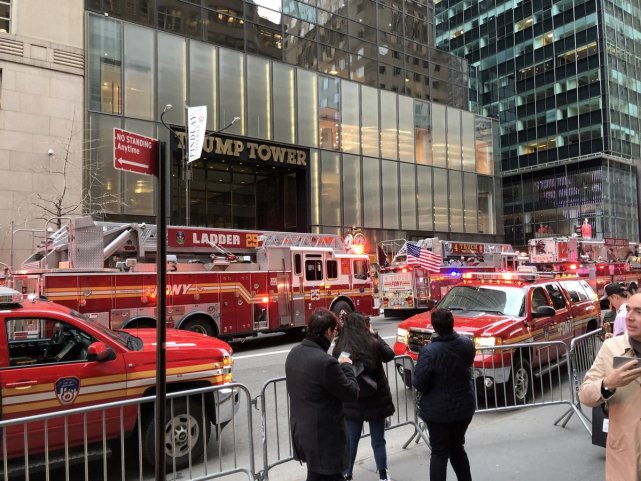 一线 | 纽约特朗普大厦突发火灾 已造成一人身亡