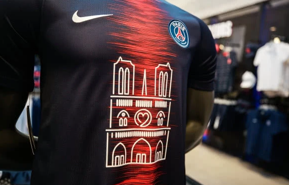 做慈善！大巴黎发售1000件特制圣母院球衣 将捐消防单位